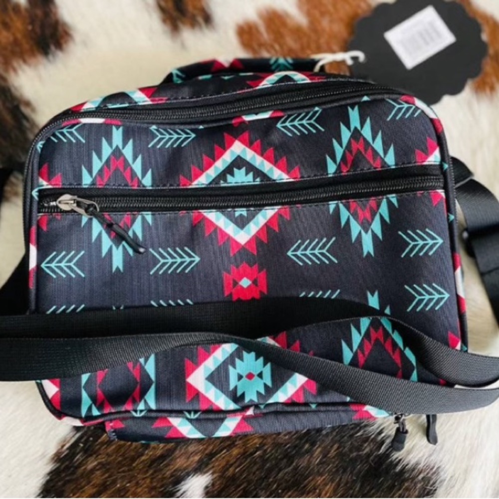 This item new to our boutique is the Aztec River lunch pale